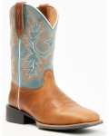 New Arrivals Cody James Men's Badge Xero Gravity Western Boots - Broad Square Toe | Brown
