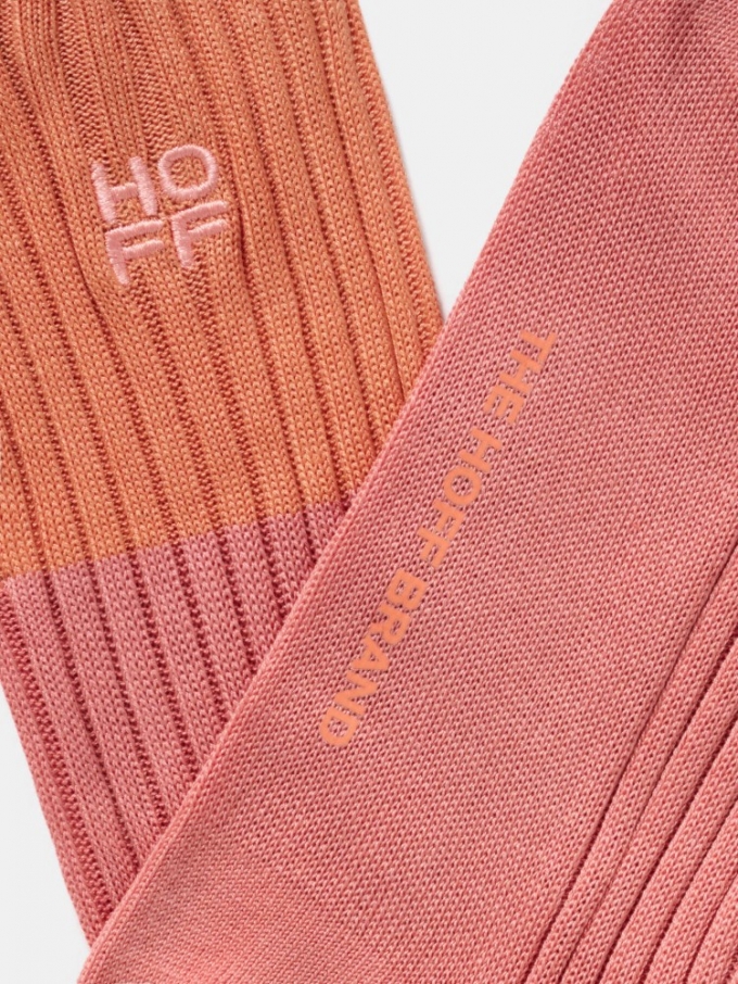 Hoff Damen Korall-Orange Socke