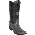 Los Altos Men's Grey Caiman Cowboy Boots - Snip Toe | Grey