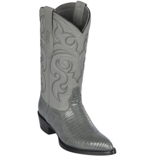 Los Altos Men's Grey Teju Lizard Boots | Gray