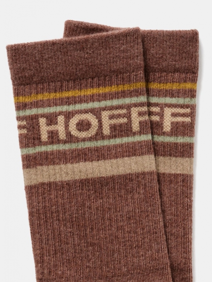 Hoff Damen Braune Logo-Socken