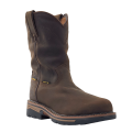 R Watson New Arrivals Men's Cowhide Wide Round 10" Waterproof Work Boot - DARK EARTH