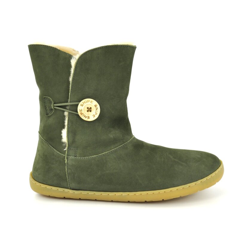 Snipe Damen Barfußboot 05490 kaki mit Warmfutter