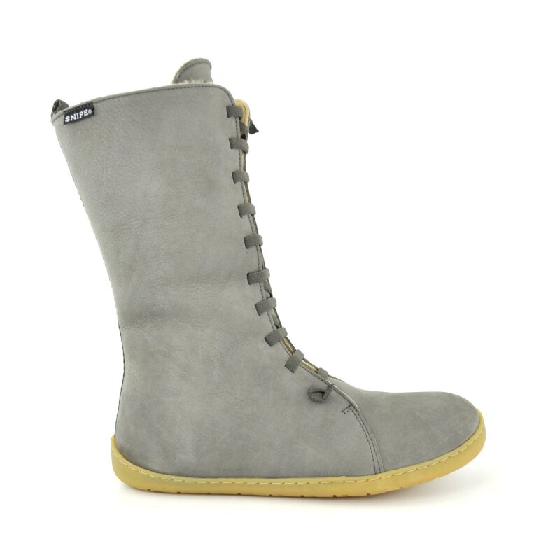 Snipe Damen Barfußstiefel 05289 gris mit Warmfutter