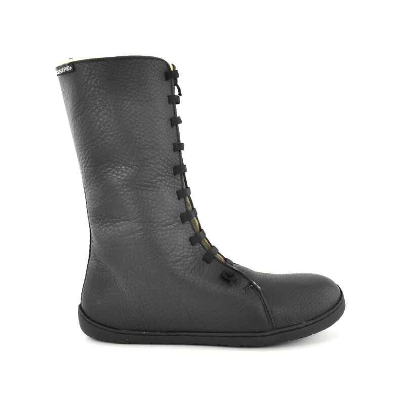 Snipe Damen Barfußstiefel 05289 negro mit Warmfutter