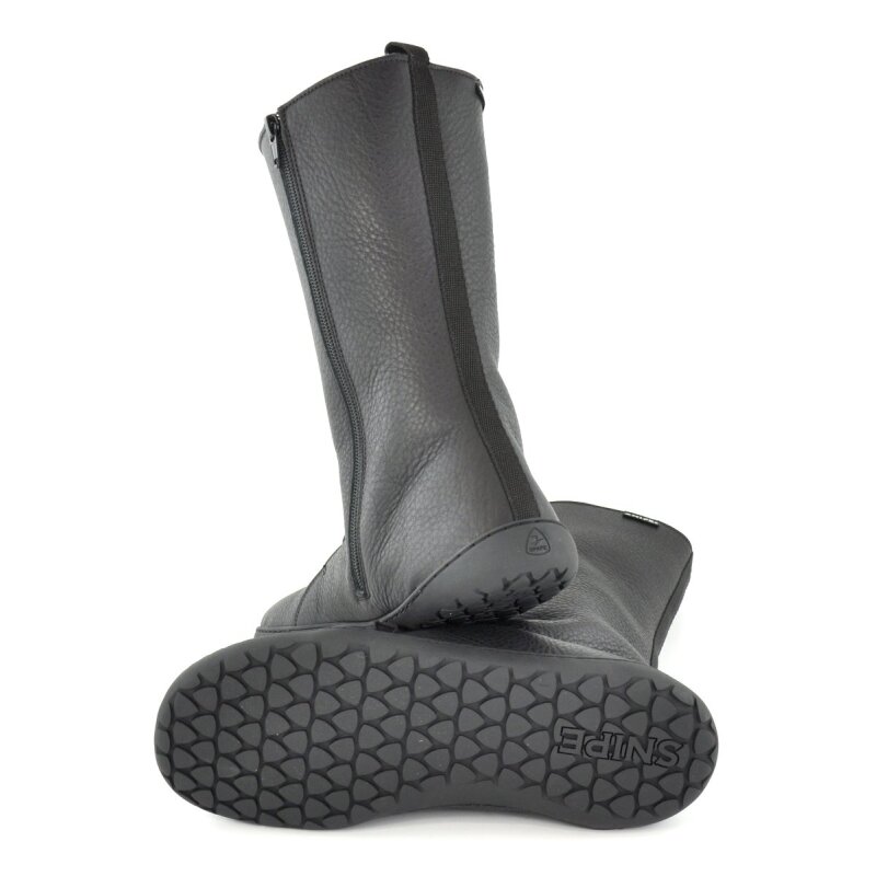 Snipe Damen Barfußstiefel 05289 negro mit Warmfutter