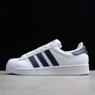 2020 adidas Superstar White Navy Blue BD8069 1 324x324