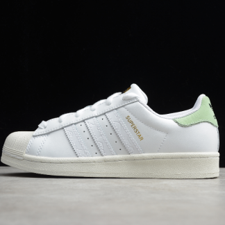 Womens Mens Adidas Superstar White Green FW3571 1 324x324