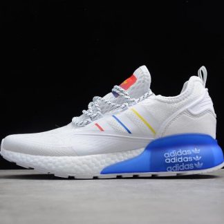 Mens Shoes Adidas ZX 2K Boost White Royal Blue FV7425 1 324x324