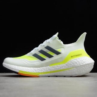 New Release Adidas Ultra Boost 21 White Black Volt Yellow FY0401 1 324x324