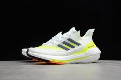 New Release Adidas Ultra Boost 21 White Black Volt Yellow FY0401 2 416x277