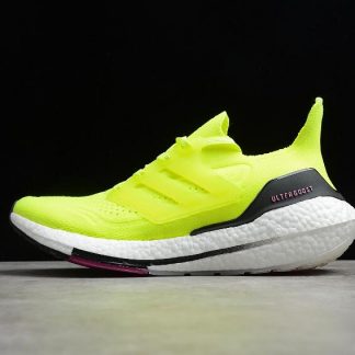 New Adidas Ultra Boost 21 Volt Black White FV0547 Sport Sneakers 1 324x324