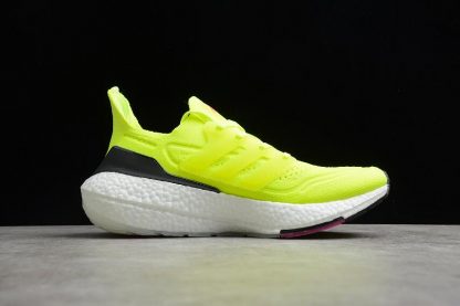 New Adidas Ultra Boost 21 Volt Black White FV0547 Sport Sneakers 3 416x277