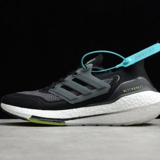 Adidas shoes Originals Ultra Boost 21 Black Silver Green FY0374 for Sale 1 324x324