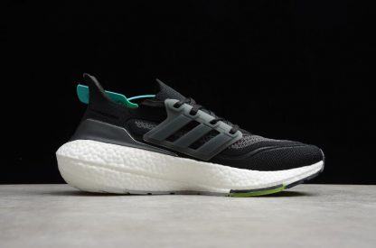 Adidas Originals Ultra Boost 21 Black Silver Green FY0374 for Sale 3 416x275