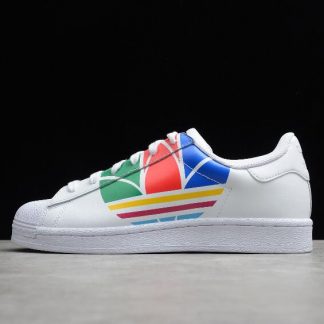 New Adidas Superstar Pure White Red Blue Green FU9519 for Sale 1 324x324