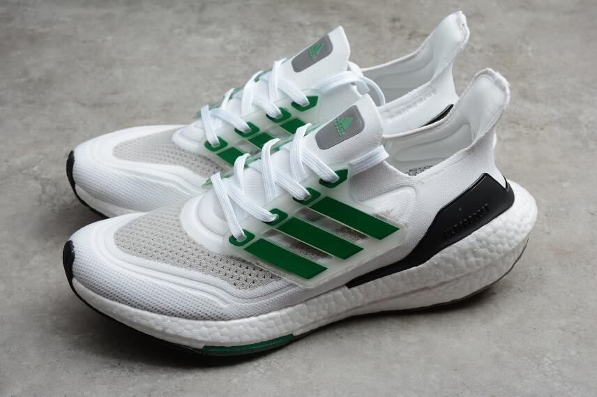 ultraboost 21 green white