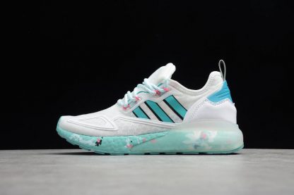 Latest Release Adidas ZX 2K Boost White Green GX5373 for Sale 1 416x277