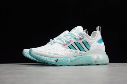 Latest Release Adidas ZX 2K Boost White Green GX5373 for Sale 2 416x276