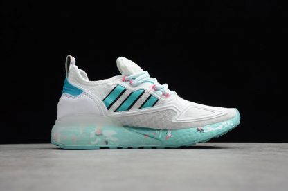 Latest Release Adidas ZX 2K Boost White Green GX5373 for Sale 3 416x276
