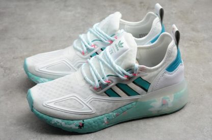 Latest Release Adidas ZX 2K Boost White Green GX5373 for Sale 5 416x276