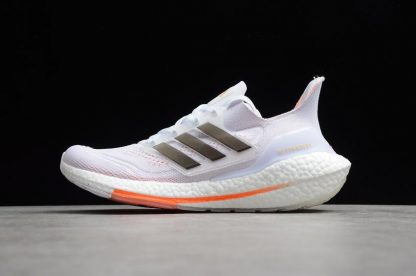 New Brand Adidas Ultra Boost 21 White Orange Black S23840 Perfect Outlet 1 416x276