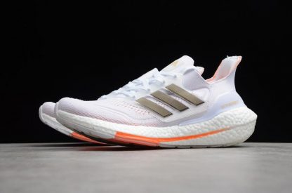 New Brand Adidas Ultra Boost 21 White Orange Black S23840 Perfect Outlet 2 416x275