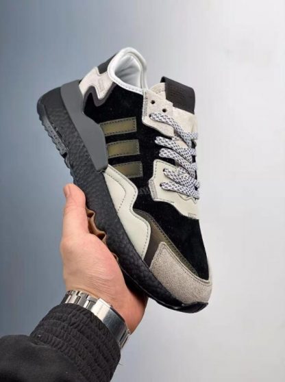 Adidas Mens Womens Nite Jogger Boost Black Grey BD7936 416x558