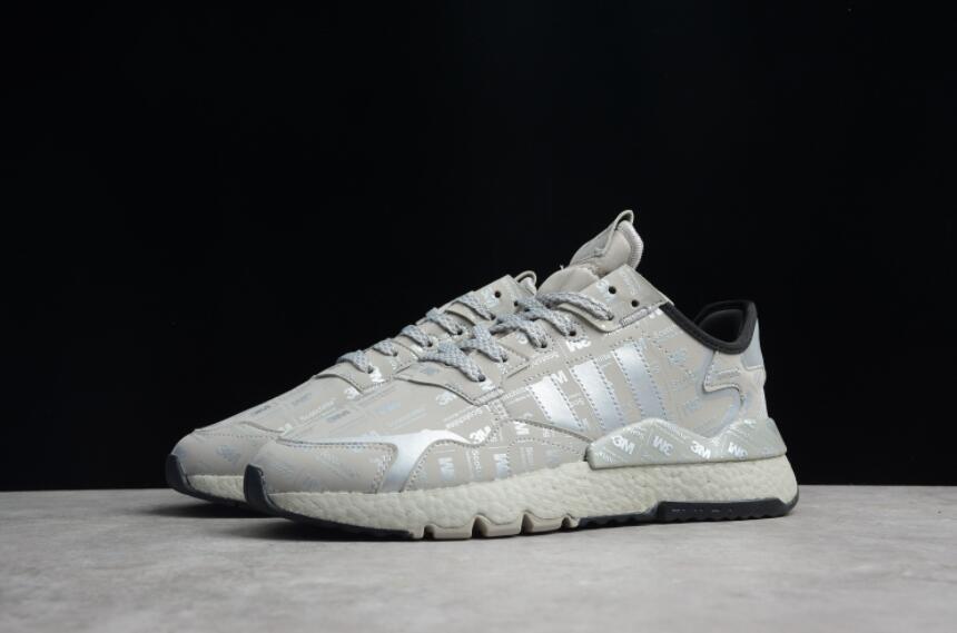 Adidas Outlet Nite Jogger Boost 3M Grey Silver Black FV3622 – New Release Boost