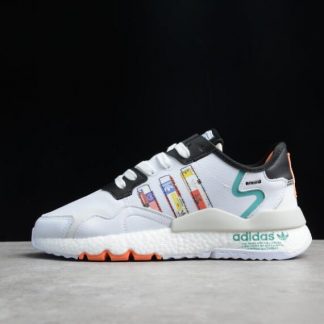 Adidas Outlet Nite Jogger White Black Multicolor FX3811 324x324