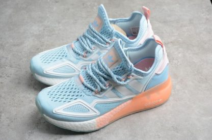 Womens Adidas ZX 2K Boost Blue Orange White FY0636 4 416x275