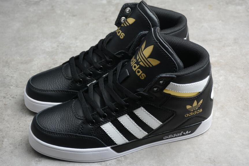 Adidas HARD COURT HI Black White Gold FV5327 Outlet – New Release Yeezy ...
