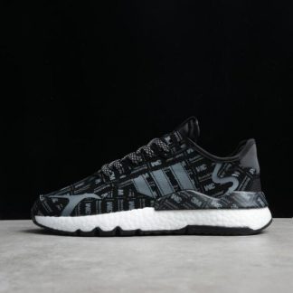 Adidas Outlet Nite Jogger Boost Black White FV3633 324x324