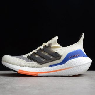 Adidas Outlet Ultra Boost 21 Royal Blue Cream Black S23869 324x324