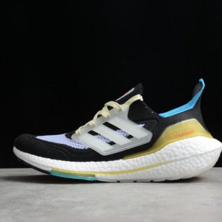 Adidas Ultra Boost 21 Black White Yellow Purple S23836 324x324