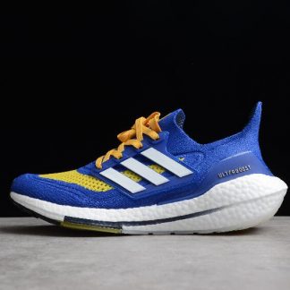 Adidas Outlet Ultra Boost 21 Royal Blue Yellow White FZ1926 324x324