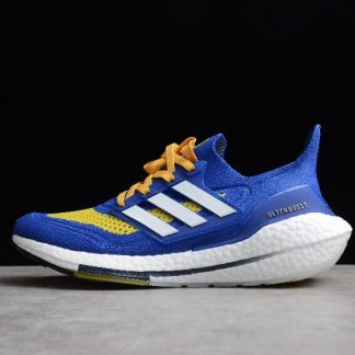 sandals Outlet Ultra Boost 21 Royal Blue Yellow White FZ1926 324x324