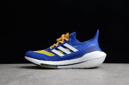 Adidas Outlet Ultra Boost 21 Royal Blue Yellow White FZ1926 416x275