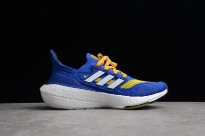 Adidas Outlet Ultra Boost 21 Royal Blue Yellow White FZ1926 2 416x277