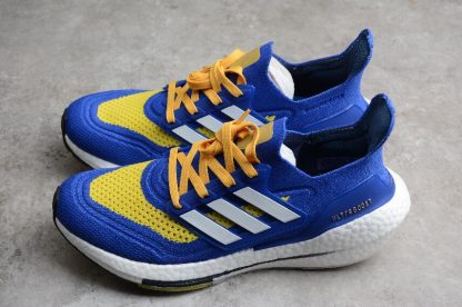 Adidas Outlet Ultra Boost 21 Royal Blue Yellow White FZ1926 3 416x276