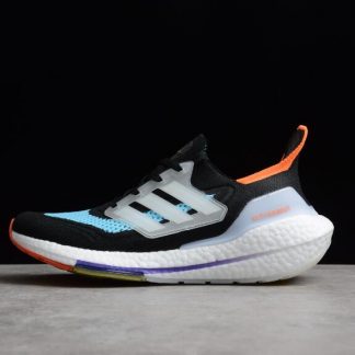 Adidas Shoes Ultra Boost 21 Black Blue Orange White S23867 324x324