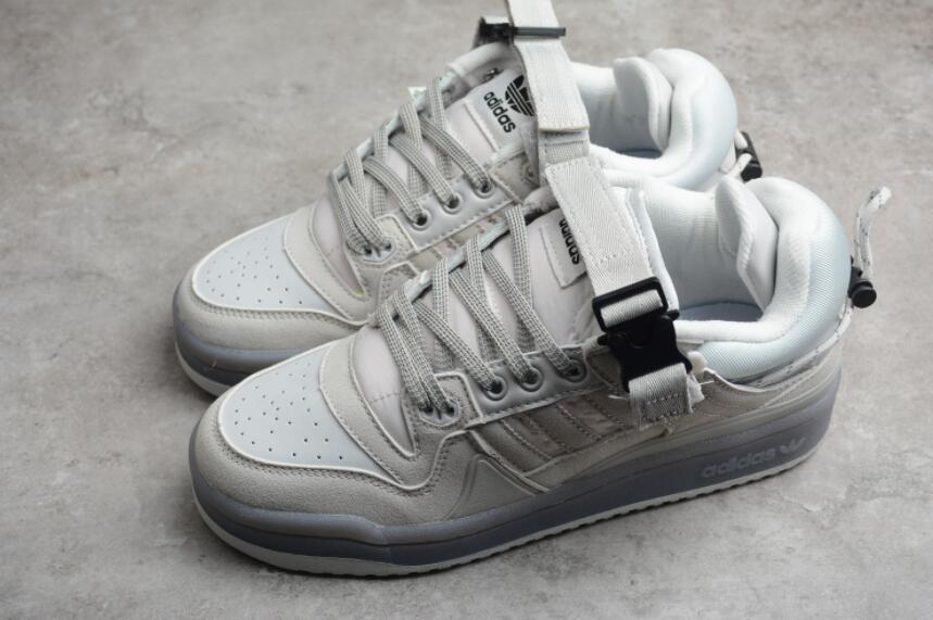 Bad Bunny x adidas Forum Buckle Low Grey White GW0267 Running Shoes ...