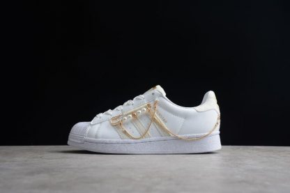 adidas Originals Premium Superstar 80s trainers in white
